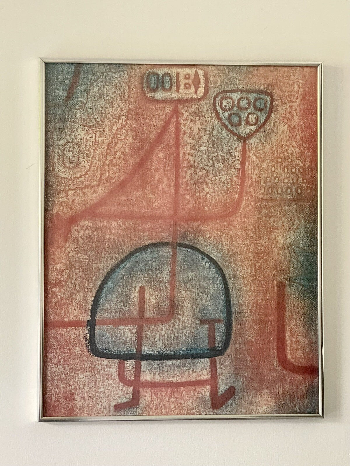 Paul Klee "LA BELLE JARDINIERE" Vintage Foundation Fine Art Print 1970s Framed0