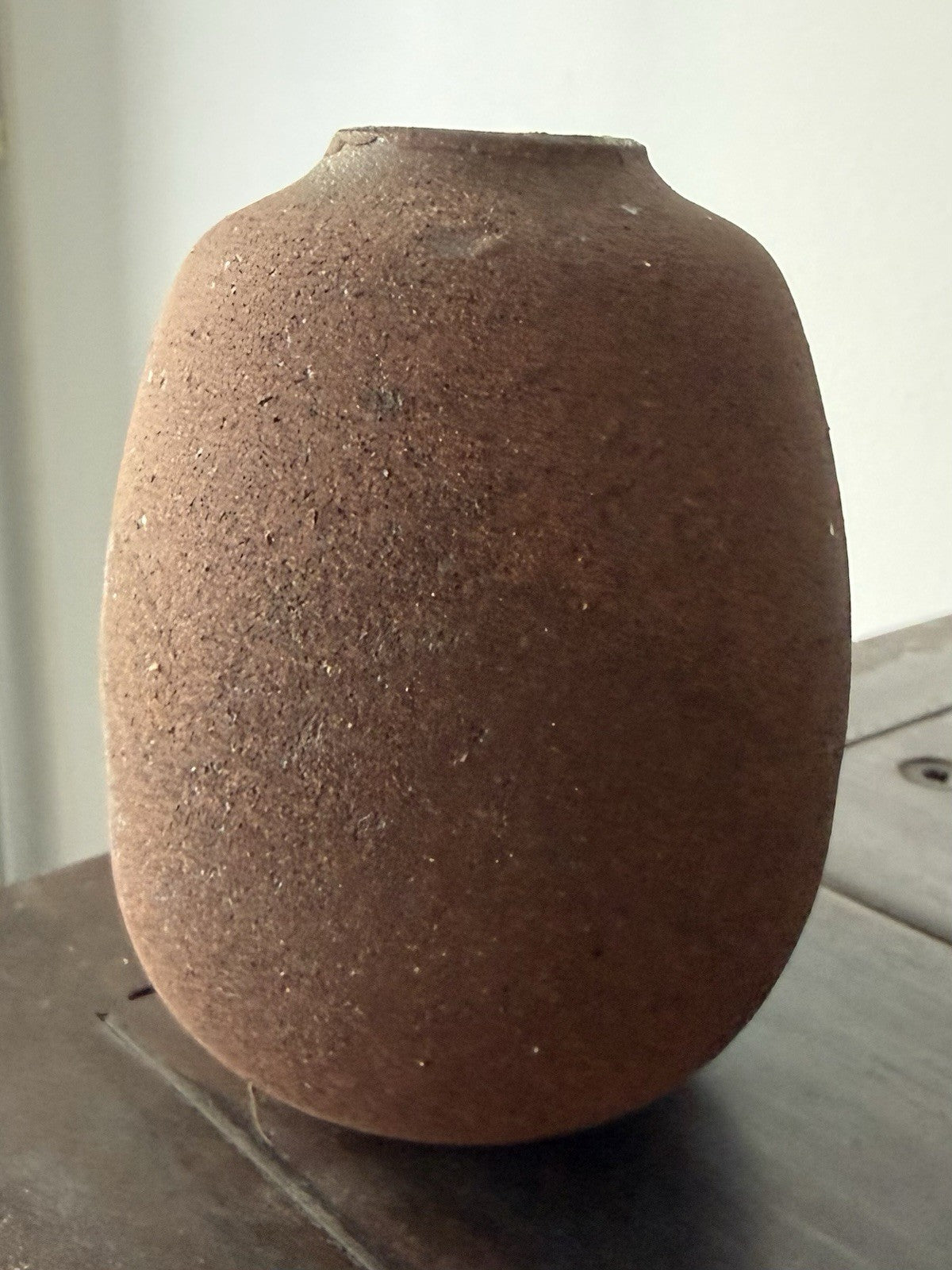 60s 70s Era Kutani Yakiware Ceramic Art Pottery Vase Kitamura Takashi Ikebana 4”2