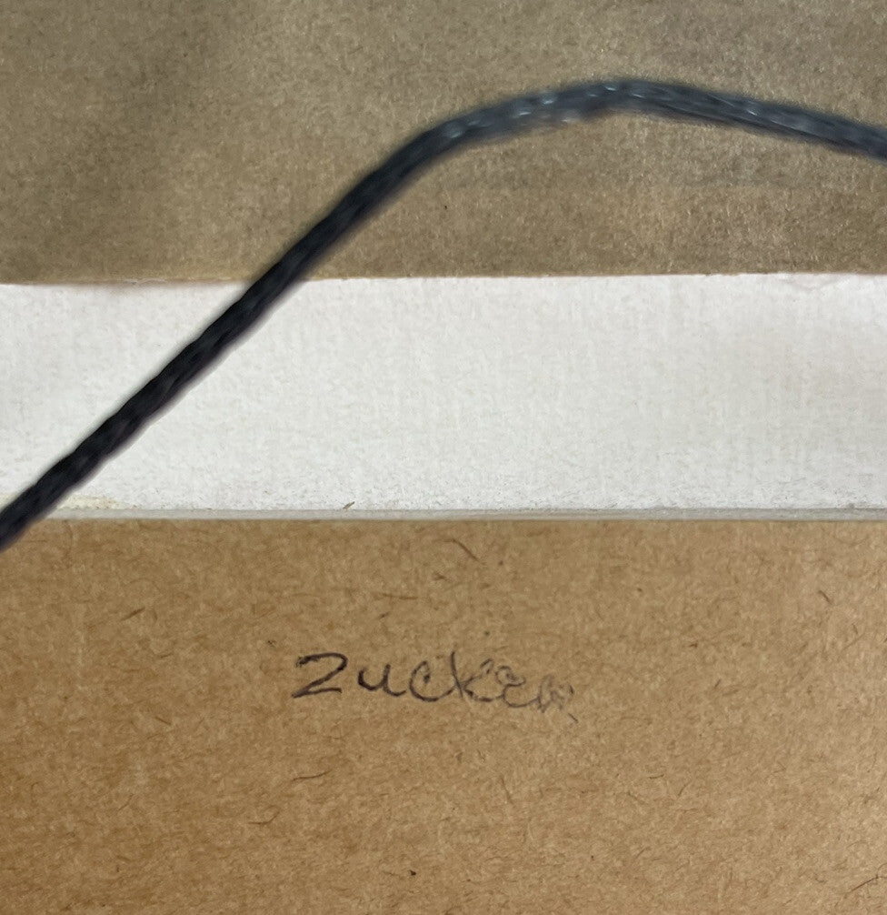 1976 JOE ZUCKER MoMA Rubber Stamp Portfolio Fine Art Print 12” Square Framed4