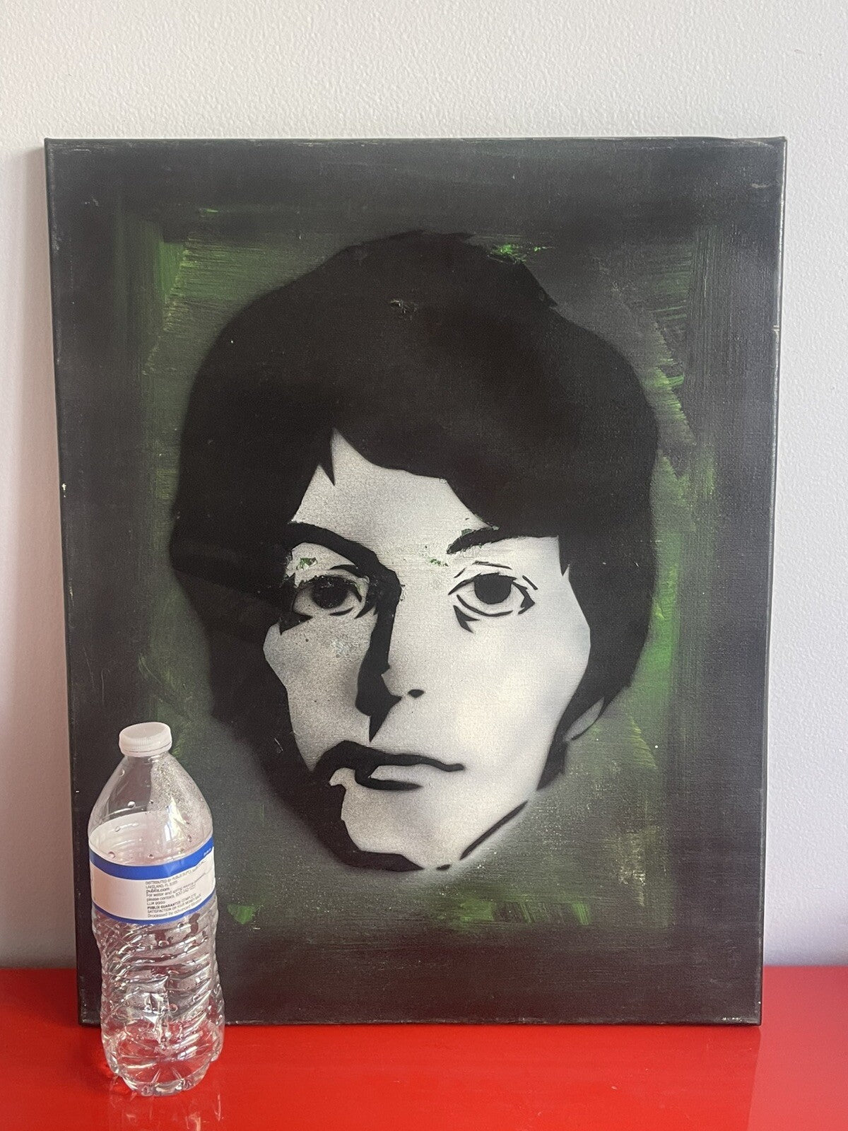 Original NYC Graffiti Stencil Art Canvas Retro 80s 90s Paul McCartney Beatles1