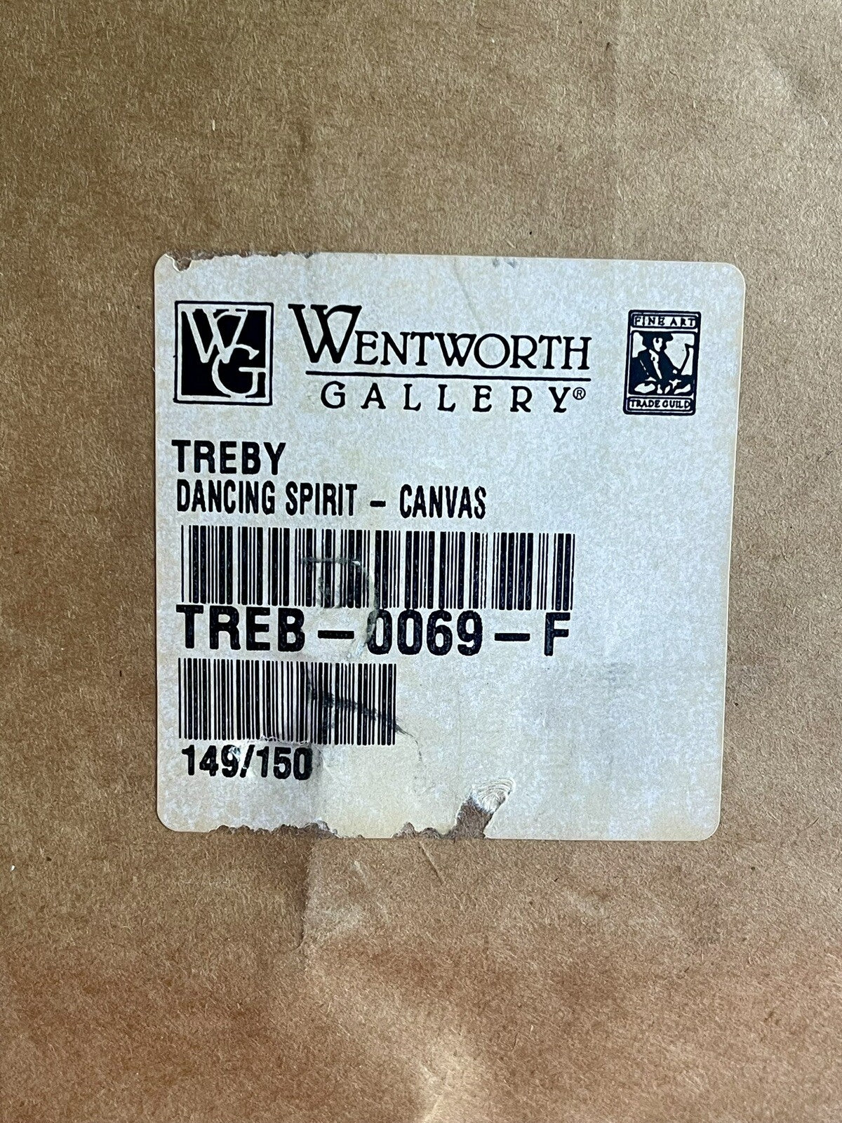 Janet Treby Dancing Spirit Abstract Horse Fine Art Canvas Giclee Ltd Ed 149/1506