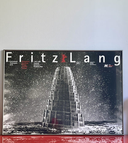 Rare 2001 Berlin Int’l Film Festival Fritz Lang Retrospective Poster METROPOLIS1