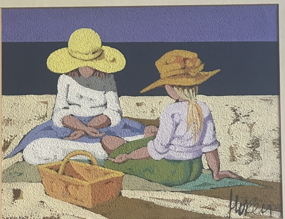 Original Impressionist Fine Art Seascape Painting Colorful Modernist Signed0