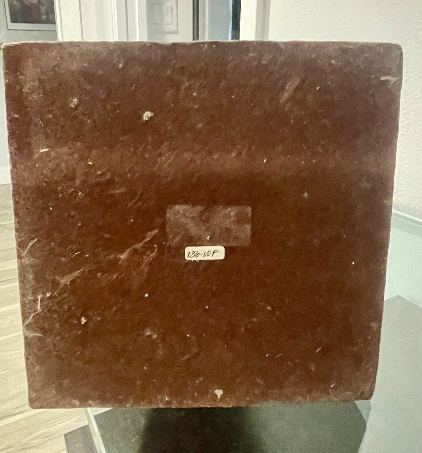 Maitland Smith 23.5” Purple Plum Gray Shagreen Texture Obelisk Hollywood Regency5