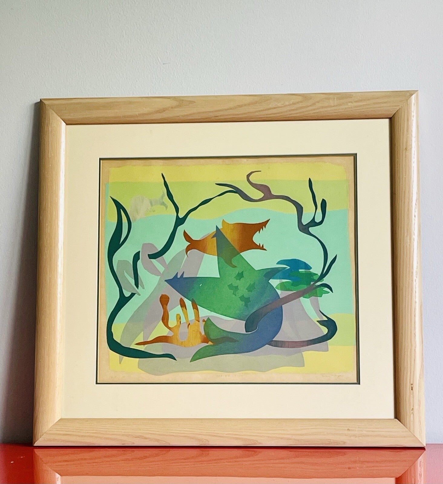 Framed Tropical Beach Decor FESTIVE FISH by Rita Kaye Fine Art Ltd Ed 4/5 Litho1