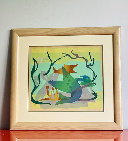 Framed Tropical Beach Decor FESTIVE FISH by Rita Kaye Fine Art Ltd Ed 4/5 Litho1