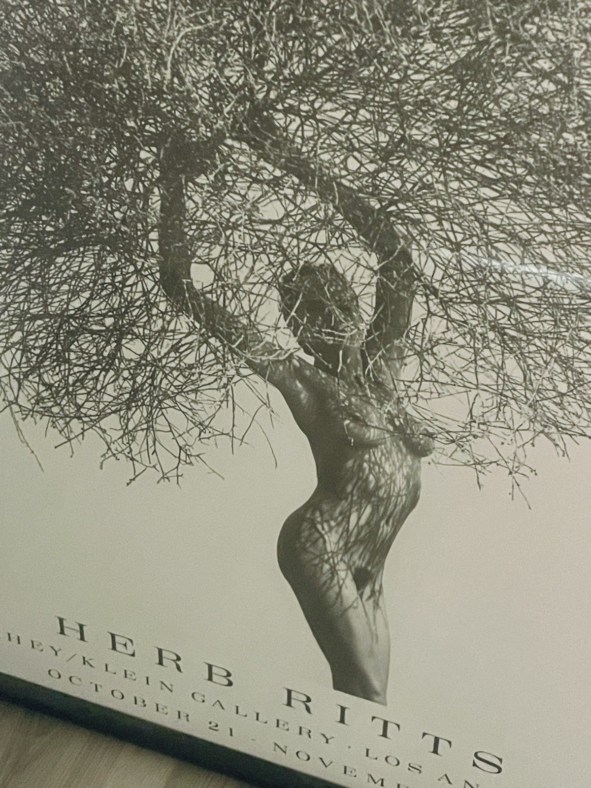 Herb Ritts Framed 1980s LA Exhibition Poster Fahey Klein Iconic Photography Sexy1