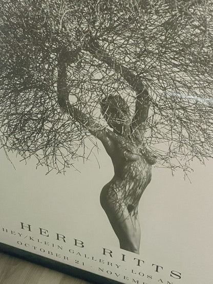 Herb Ritts Framed 1980s LA Exhibition Poster Fahey Klein Iconic Photography Sexy1