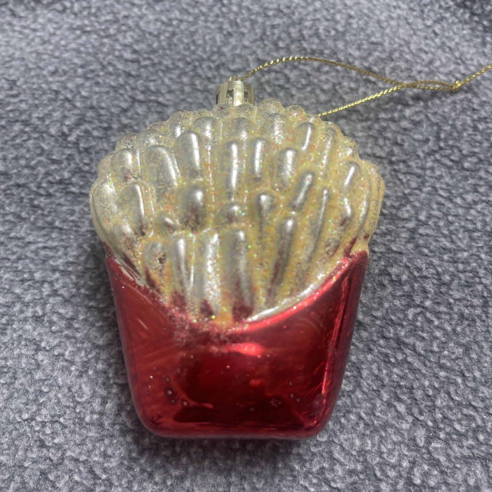 French Fries Xmas Ornament Christmas Tree Decoration Lot Of 5 KITSCH1