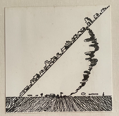 1976 JOE ZUCKER MoMA Rubber Stamp Portfolio Fine Art Print 12” Square Framed1
