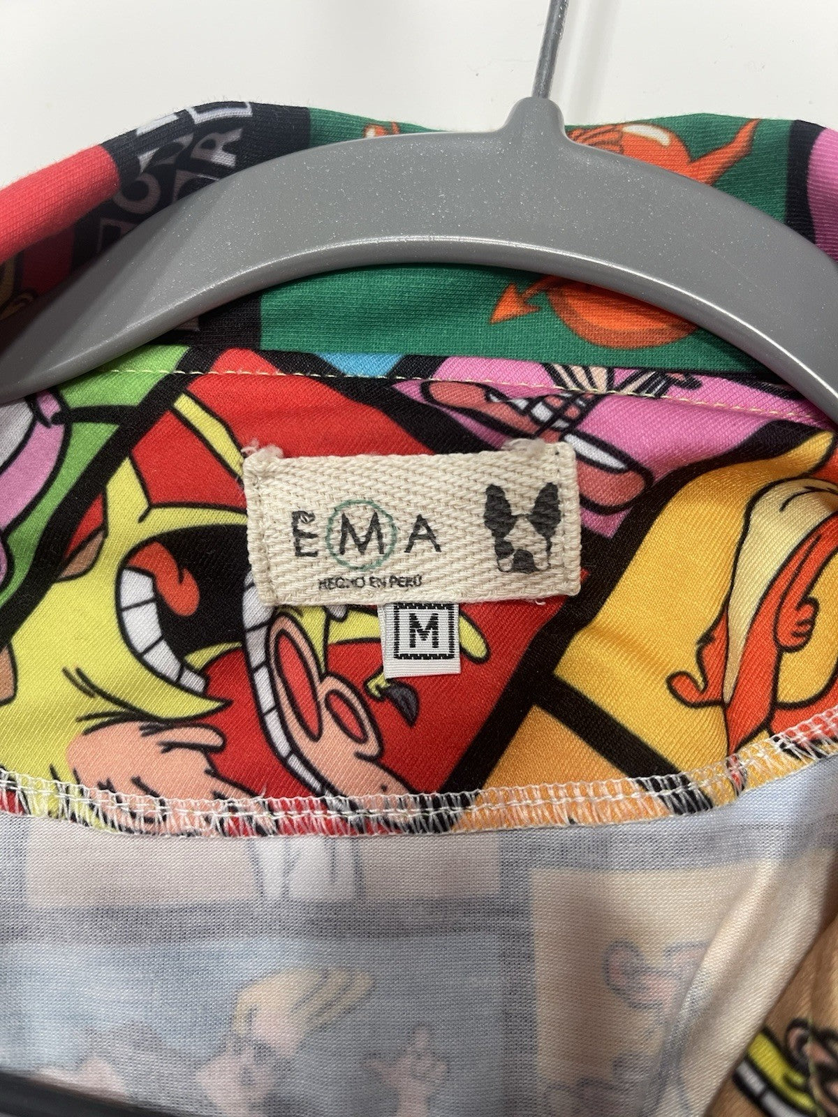 Cartoon Network Animation TV Characters Camp Shirt Size M 1990s Gen Z Iconic3