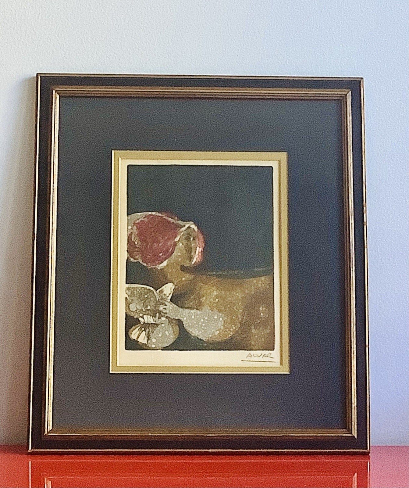 Alvar Sunol Framed Lithograph Original MCM Midcentury Modernist Fine Art Spain1