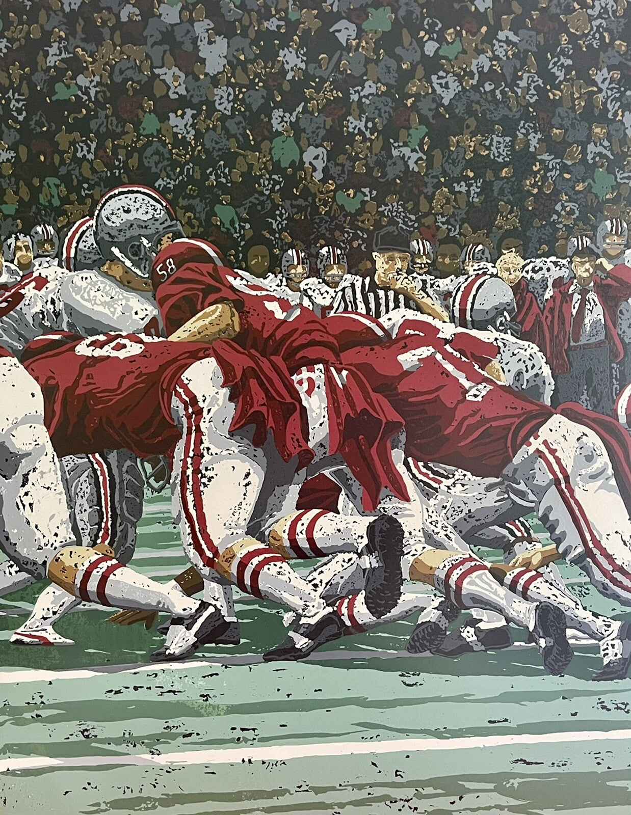 Alabama vs Ohio State Sugar Bowl 1978 Signed LE Serigraph RICK RUSH $5000 MSRP2