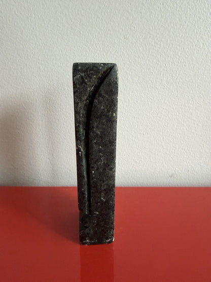 RANGISSE Cubist Face Carved Stone Shona Sculpture Abstract Zimbabwe Modernist 6”2