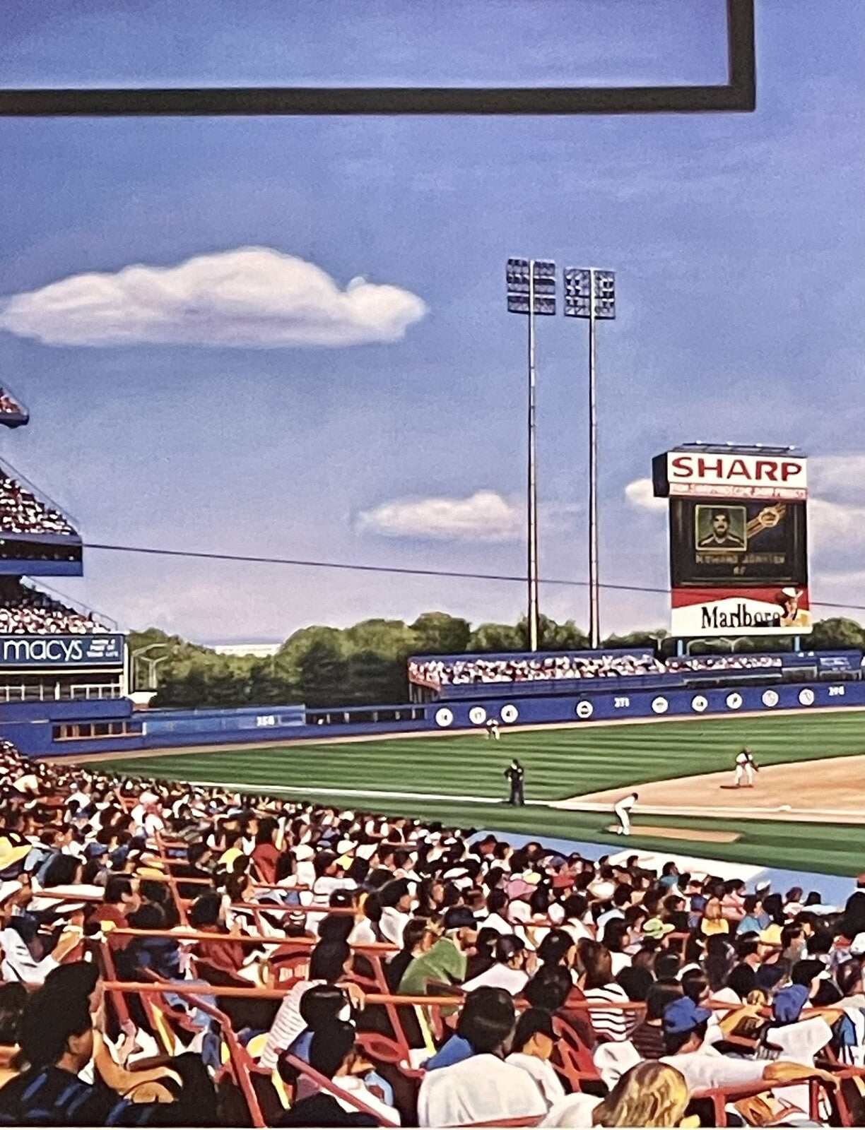 New York Mets Shea Stadium Matinee Photorealistic Limited Edition Lithograph NYC2