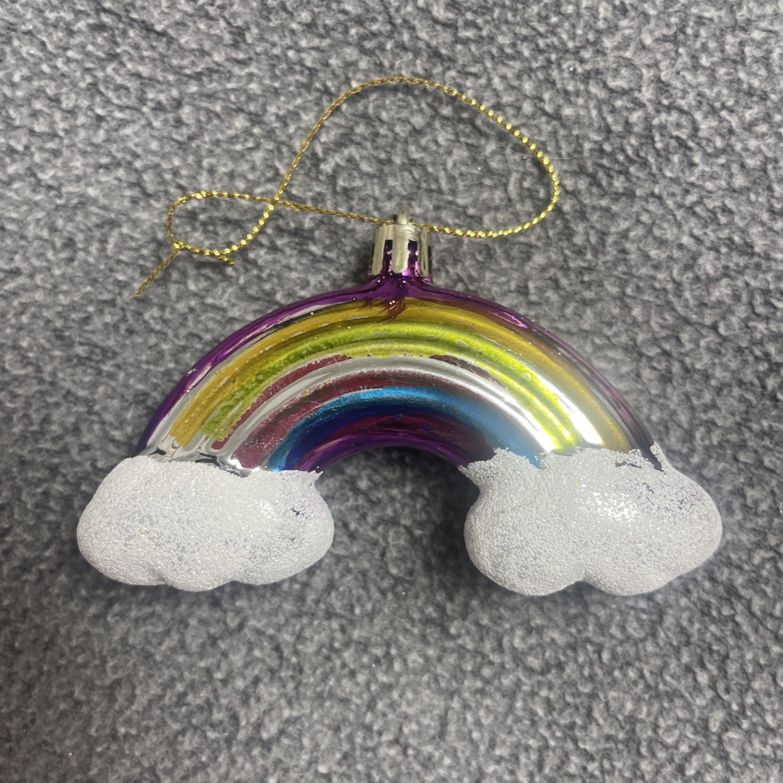 Rainbow Xmas Ornament Christmas Tree Decoration Lot Of 7 KITSCH1