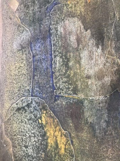 1993 Abstract MIXED MEDIA Oil on Paper Signed Print 22" x 28" Contemporary Art2
