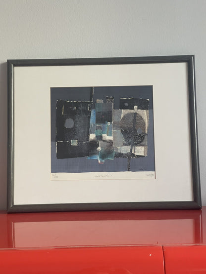 Amaro Chiza 1995 Abstract Graphic Geometric Fine Art Serigraph “Construction”1