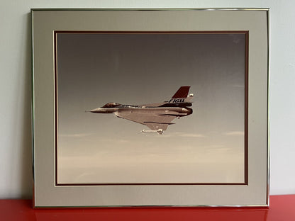 Vintage F-16 Fighting Falcon Photograph 25 X 21 Pratt And Whitney Offices1