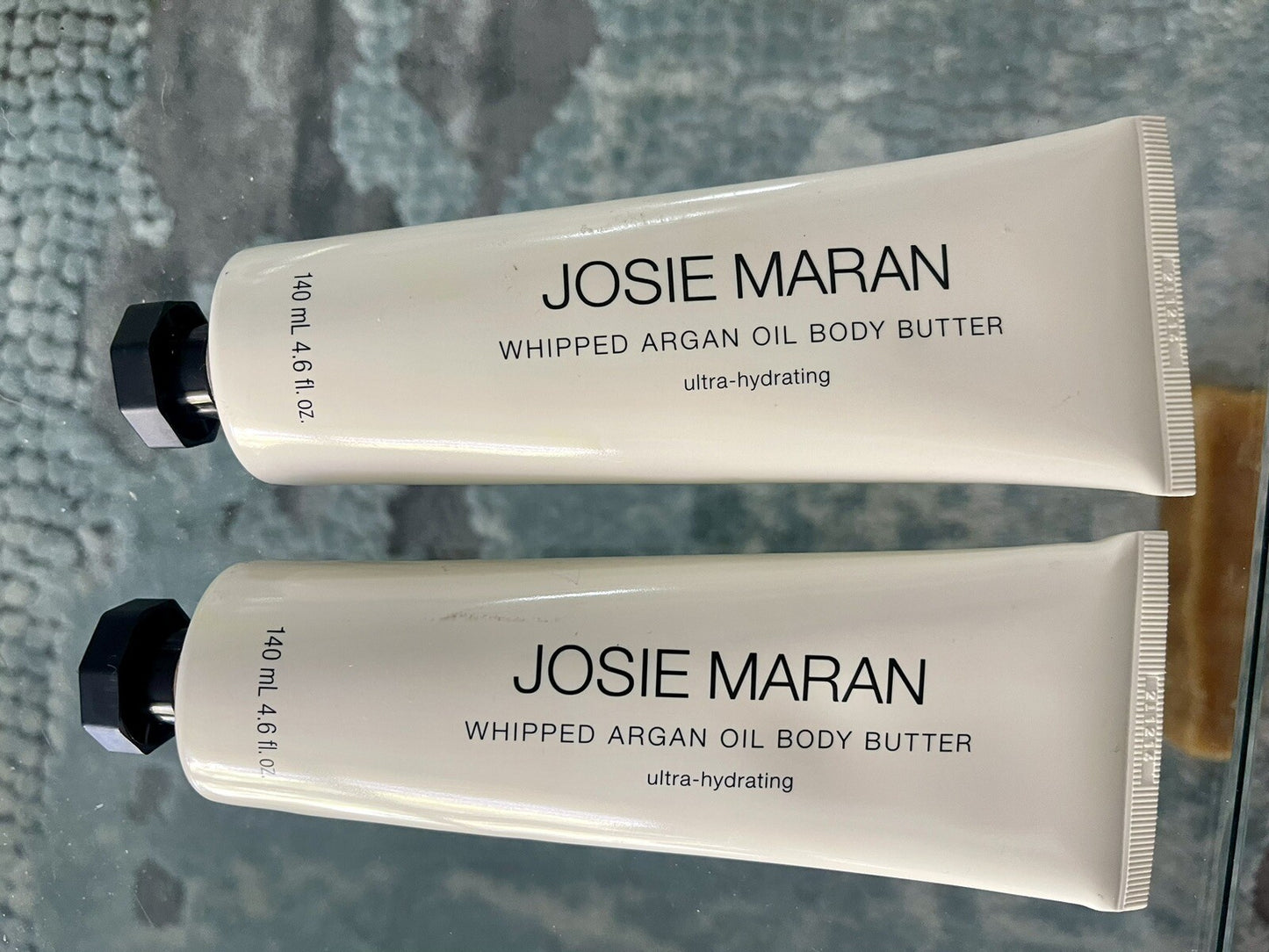 JOSIE MARAN Vanilla Apricot Argan Oil Body Butter 4.6 fl oz TWO TUBES SEALED NEW0