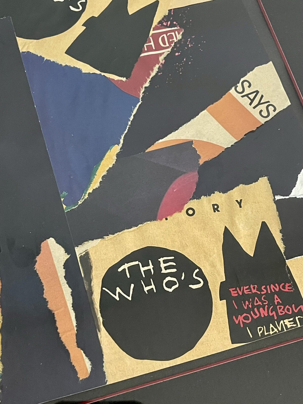 The Who’s TOMMY Original Collage Mixed Media Art Rock & Roll Pinball Wizard OOAK2