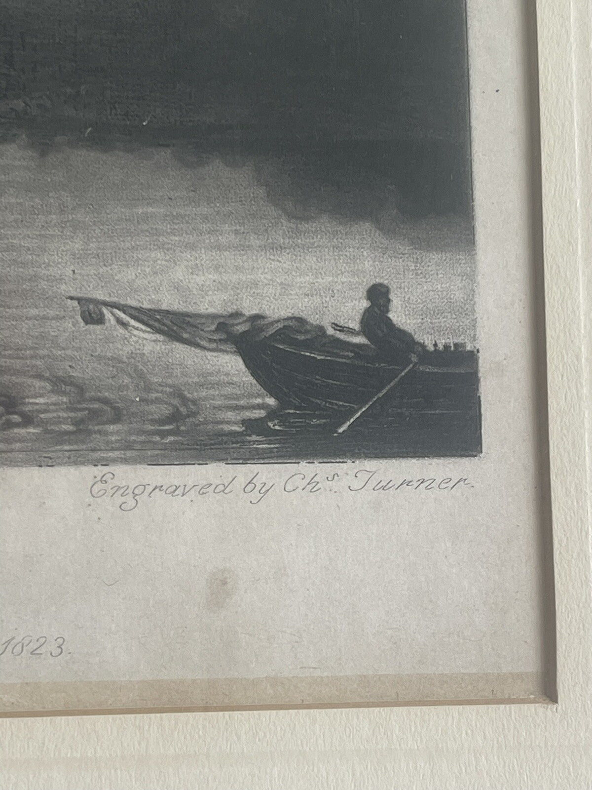 “The Mill” Antique Rembrandt van Rijn Mezzotint Charles Turner 1823 WB Drake4
