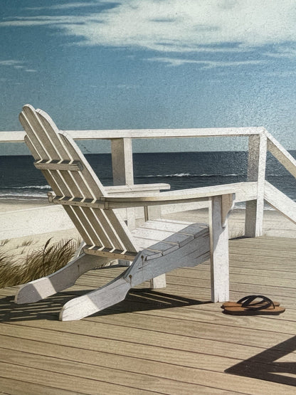 Daniel Pollera Hyperrealism Beach Scene Textured Giclee Fine Art on Canvas Print1