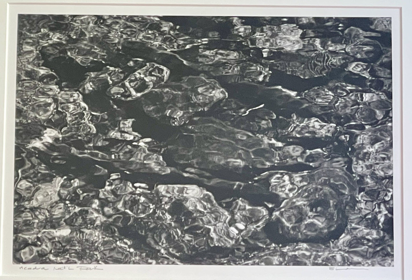 Original Fine Art Photograph ACADIA Nat’l Park MAINE Abstract B&W Signed Framed1
