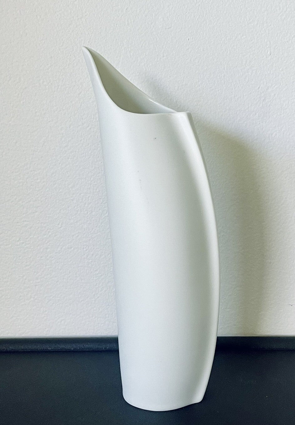 LINO SABATTINI for Rosenthal Large 10” Penguin Vase White Retro 80s Vintage EUC0
