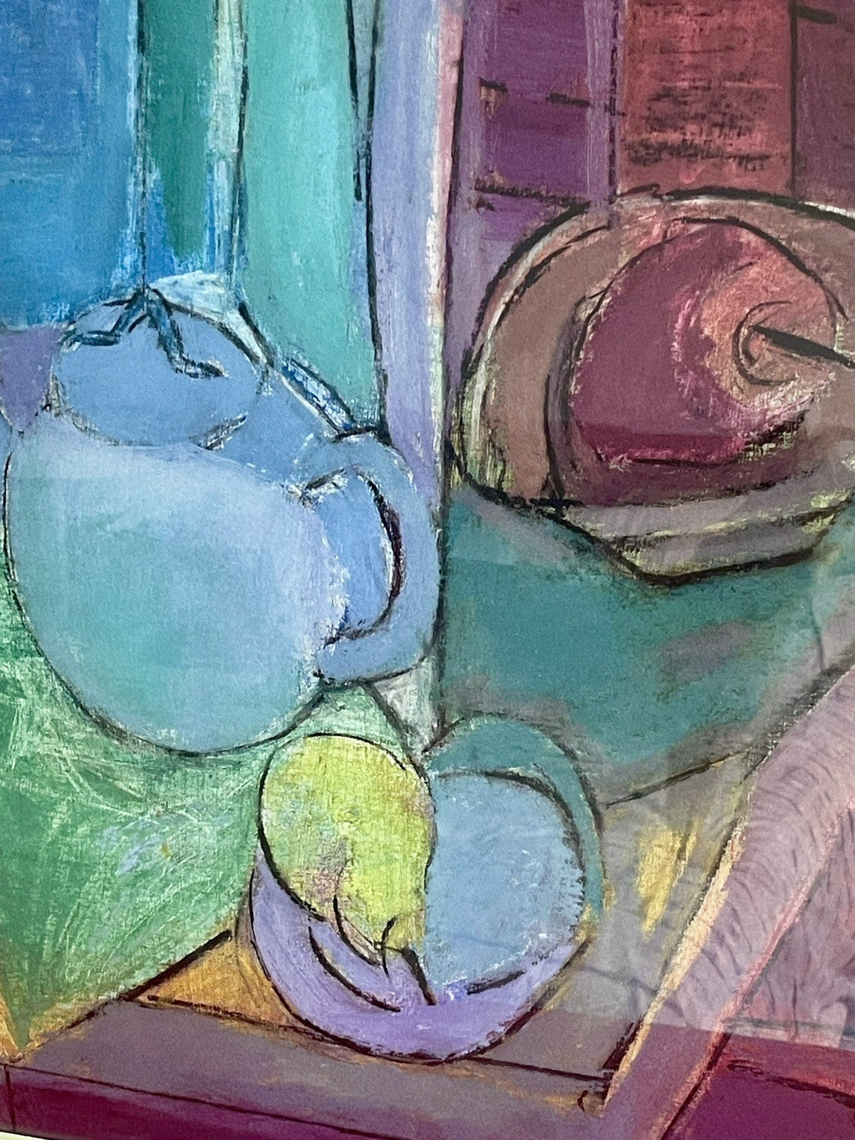 Carolyn Schlam Abstract Postimpressionistic Art STILL LIFE Signed Numbered Litho4