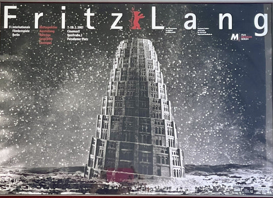 Rare 2001 Berlin Int’l Film Festival Fritz Lang Retrospective Poster METROPOLIS0
