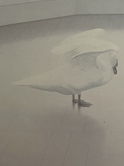 Contemporary Figurative Realist 1979 Matted Print “Mute Swan Song” Neil Moore5