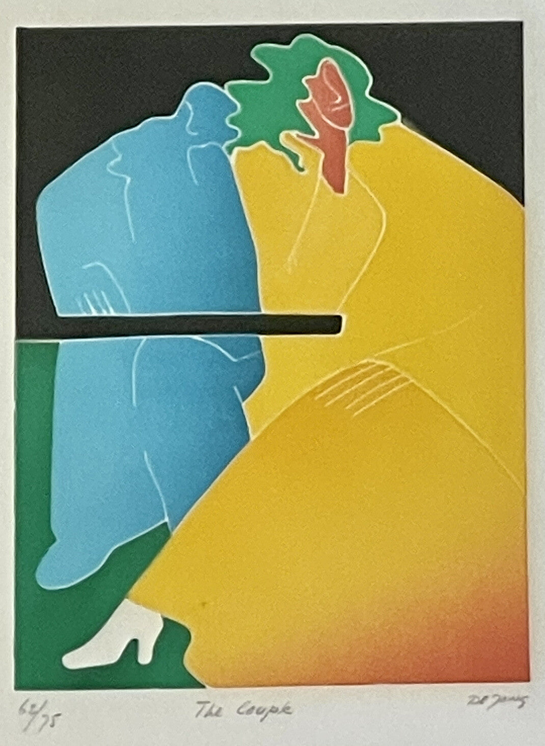Thom deJong Aquatint Etching Graphic Postmodern Memphis Milano Vibe Dutch Artist0
