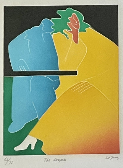 Thom deJong Aquatint Etching Graphic Postmodern Memphis Milano Vibe Dutch Artist0