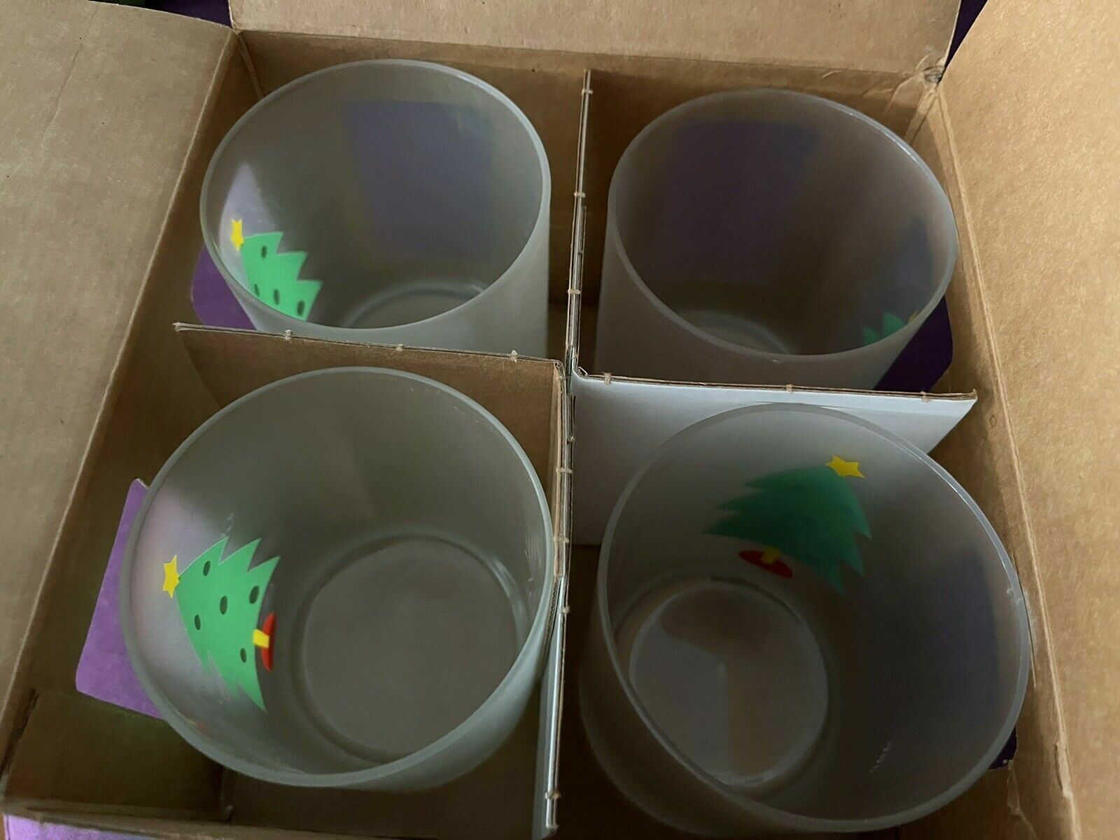 KATJA Christmas Glasses Set Of 4 Retro 80s 90s Graphic Memphis Design Postmodern2