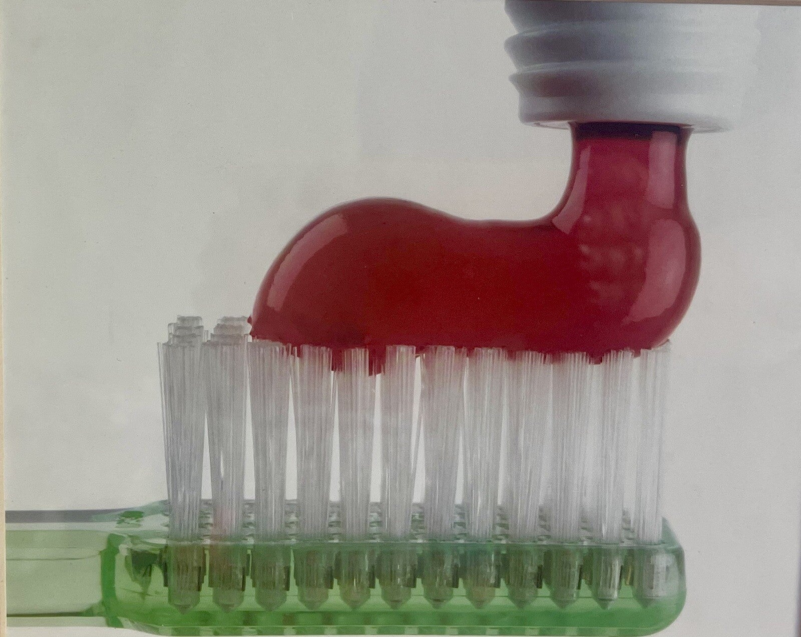 Retro Advertising Toothpaste Toothbrush Photograph 80s 90s Photorealism Dentist1