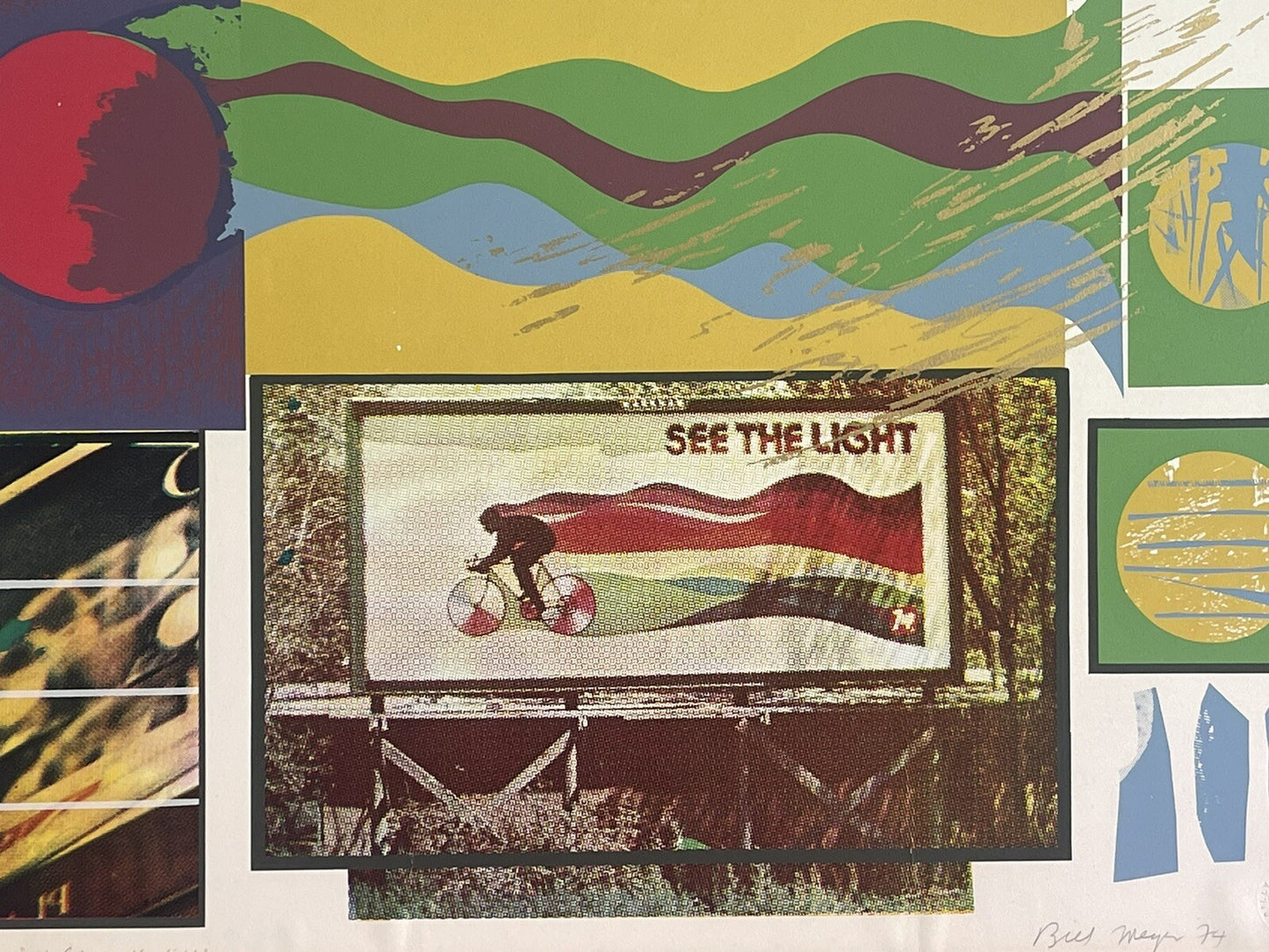 Bill Meyer Australia 1977 Fine Art Print “And God Saw The Light” 15/35 Bicycle1