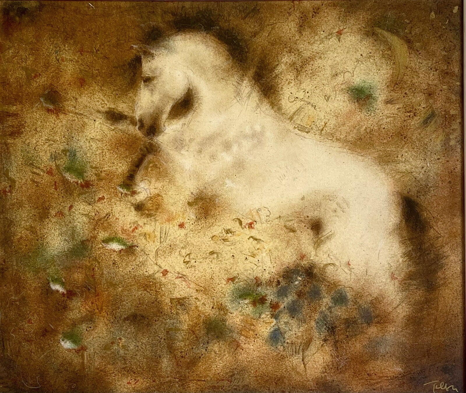 Janet Treby Dancing Spirit Abstract Horse Fine Art Canvas Giclee Ltd Ed 149/1501