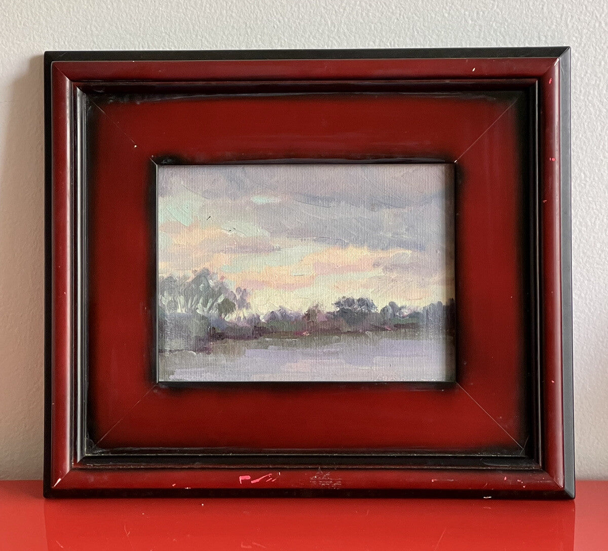 Manon Sander Morning Clouds FL Impressionist Plein Air Fine Art Painting 6” x 8”1