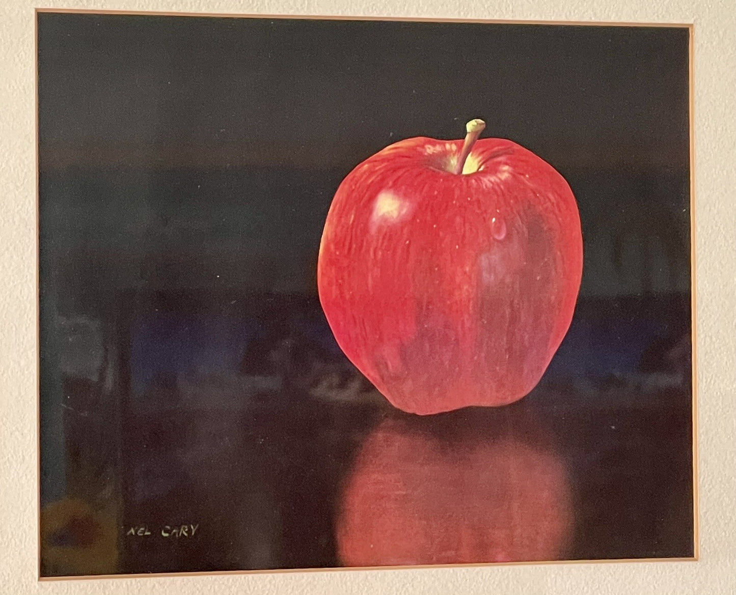 Vintage 60s Fruit Prints Apple & Pear Retro Art Hyperrealism NEL CARY Pr Framed1