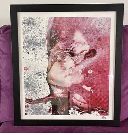 Slipknot Drummer Jay Weinberg Fine Art Collage Monoprint Abstract Surrealism0