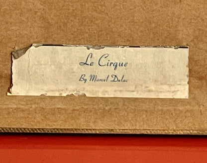 Fine Art Circus Litho Midcentury MCM MARCEL DULAC “Le Cirque” Vintage Clowns7