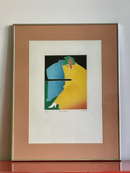 Thom deJong Aquatint Etching Graphic Postmodern Memphis Milano Vibe Dutch Artist1