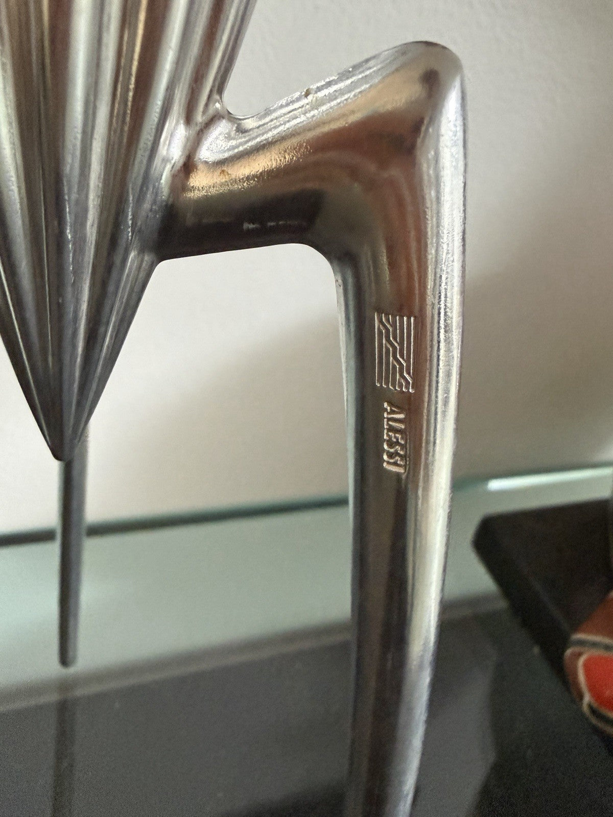 Alessi Philippe Starck Orange Juice Citrus Squeezer Polished Aluminum $150 MSRP1
