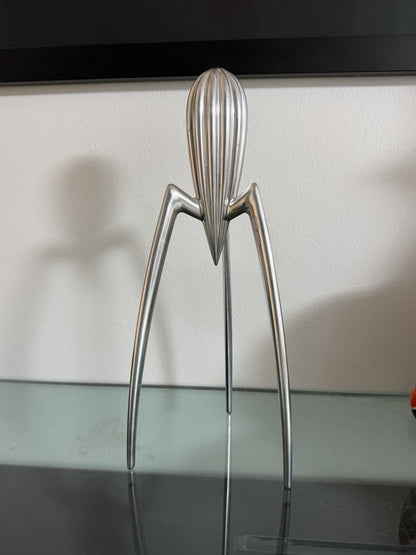 Alessi Philippe Starck Orange Juice Citrus Squeezer Polished Aluminum $150 MSRP0