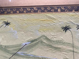 Silk Painting Pair Art ESTATE FIND Antique 19th c Rajasthan India Hunting Scenes
