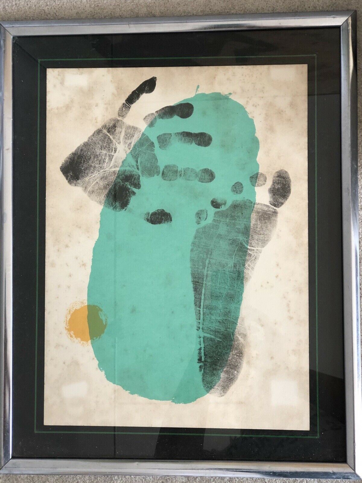 Miro Abstract Print 1956 Derrière le Miroir Art Magazine Maeght MCM Modernism