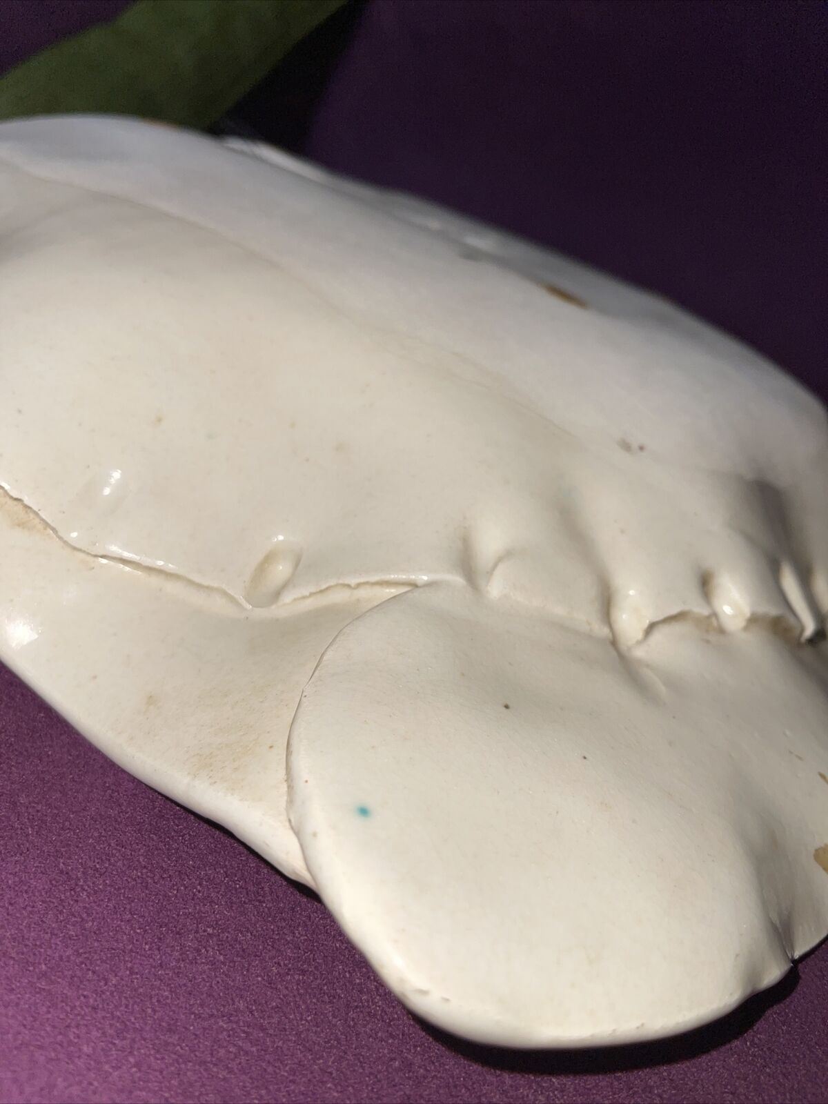 80s Sgrafitto Ceramic Studio Pottery 3D Wall Art Signed DEMERY Modernist Memphis