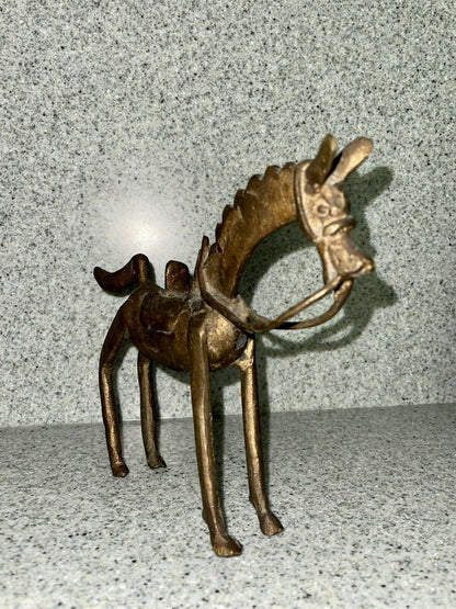 Vtg Bronze Horse Etruscan Sculpture MCM Italy Brutalism Modernism Wainberg Era