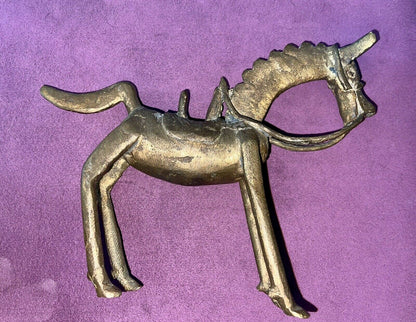 Vtg Bronze Horse Etruscan Sculpture MCM Italy Brutalism Modernism Wainberg Era